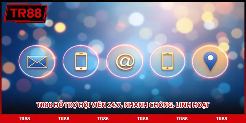 TR88 ✔️ Giải Trí Cực Mê - Tặng Ưu Đãi Khủng +88,8K TR88 hỗ trợ hội viên 24/7, nhanh chóng, linh hoạt